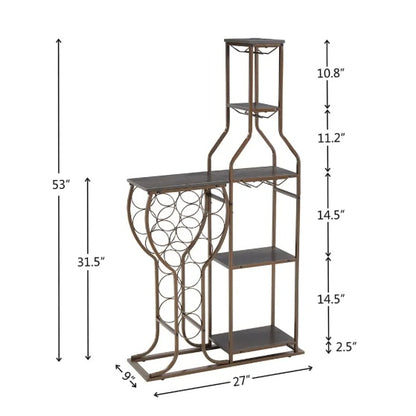 Viva Barista Collection: The Barista Étagère Wine & Glass Rack