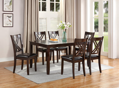 Viva Smart Living Collection: 7‑Piece Espresso Dining Set