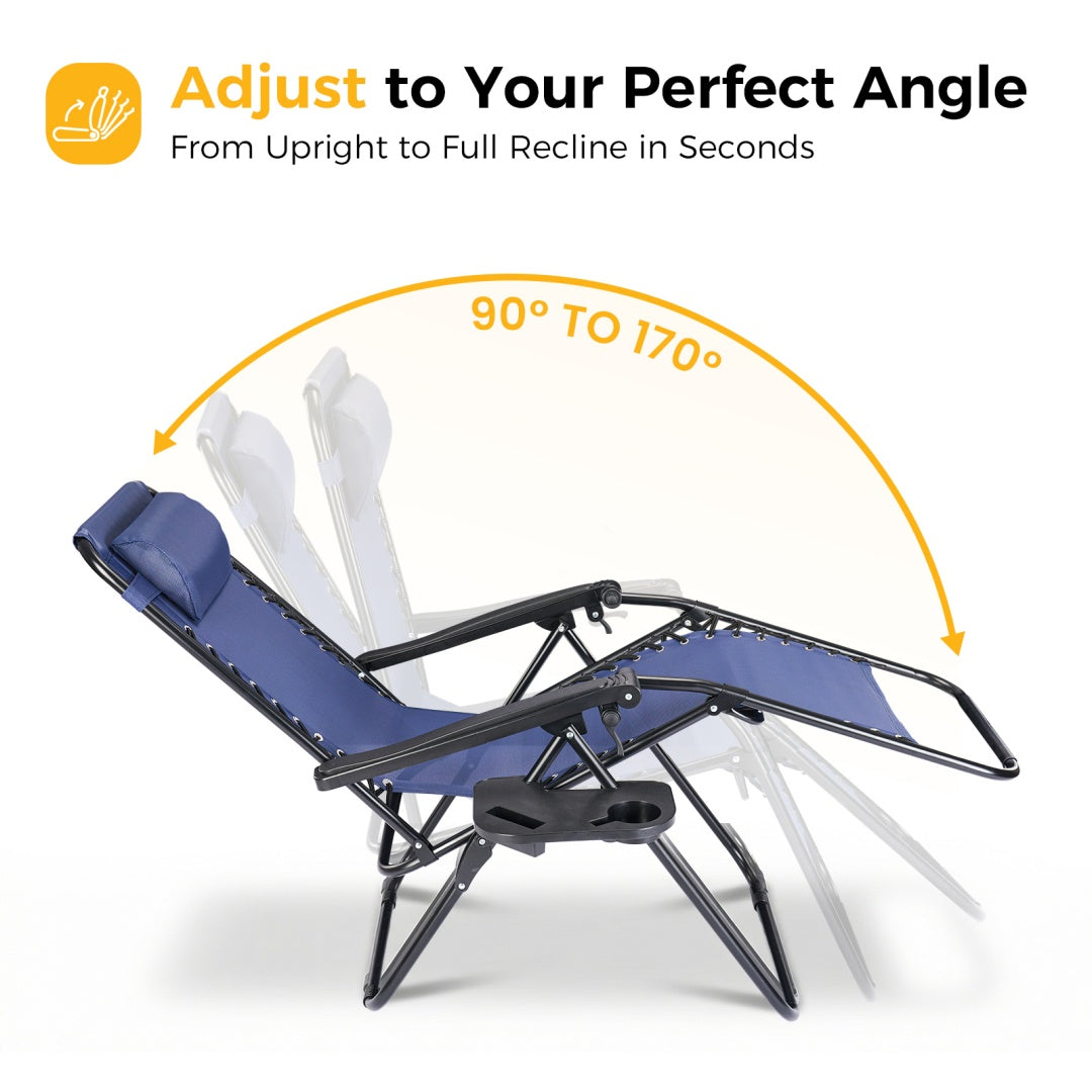 Black reclining chair with adjustable angle feature on a white background