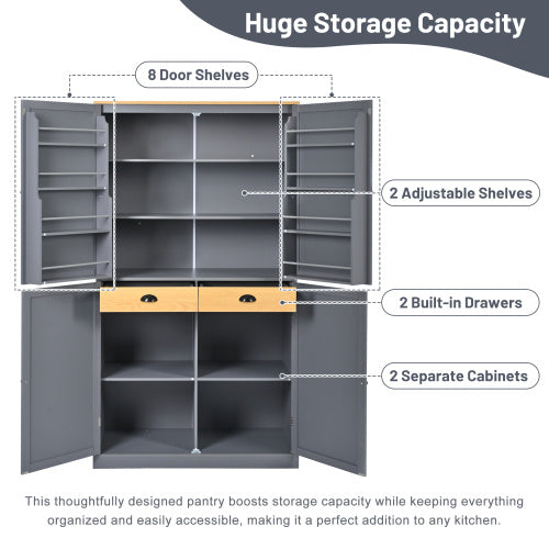 Viva Essentials: Tall Freestanding Kitchen Pantry – The Art of Smart Storage