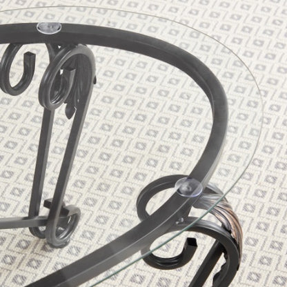 Luxury Tempered Glass Coffee Table Set – Elevate Your Living Space with Modern Elegance