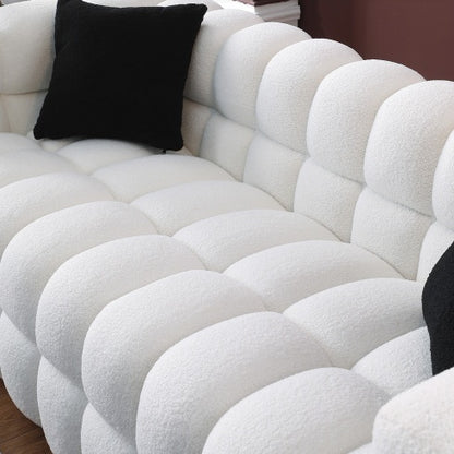 Viva Marshmallow Edition – 84.3" White Bouclé Sofa