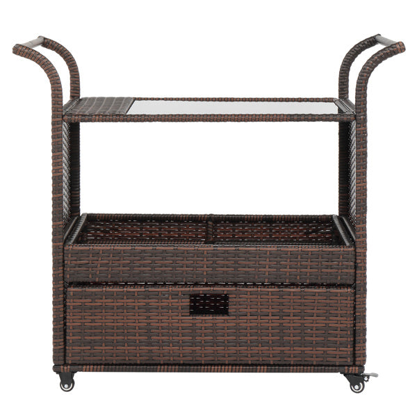 Viva Capella Rattan Serving Trolley