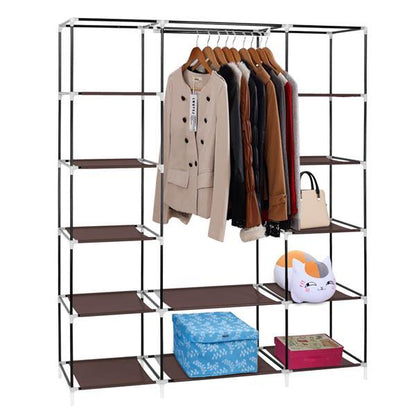 Non Woven Wardrobe With 5 Layers And 12 Compartments