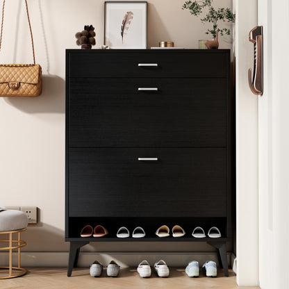 Black Shoe Storage Cabinet | Viva
