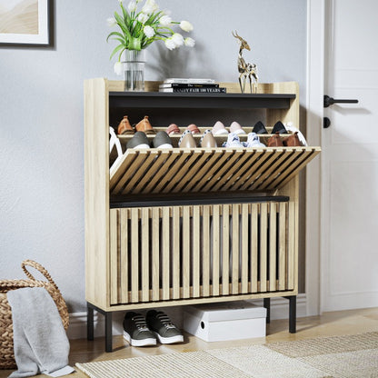 Viva Essentials – 2-Flip Shoe Cabinet for Modern Living