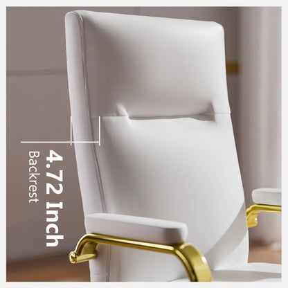 Viva Aurelia Collection: Viva Aurelia White Leather Executive Office Chair