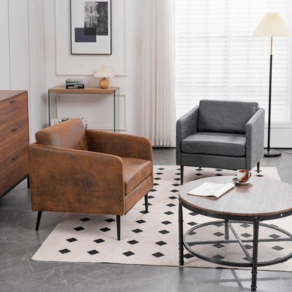 Monaco Orange Upholstered Armchair | Viva