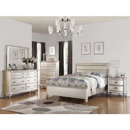 Silver Gray 2-Drawer Nightstand | Viva Elite
