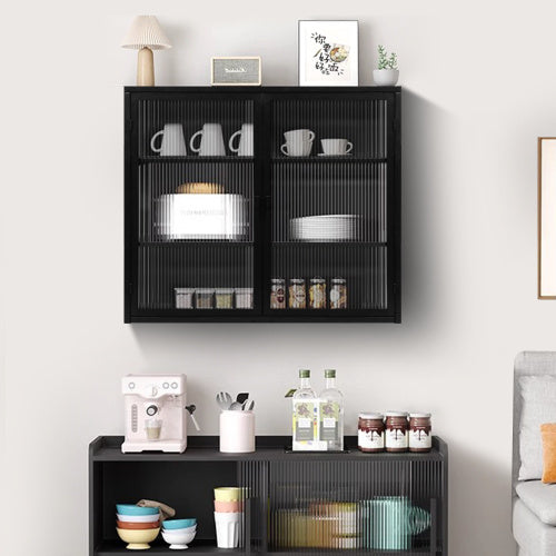 Viva Noctis Two-Door Glass-Front Wall Cabinet