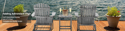 Viva Atelier Solstice Folding Adirondack Chair (Set of 2)