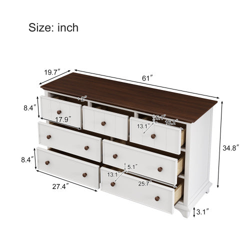 Viva Atelier Captain Seven 7-Drawer Dresser