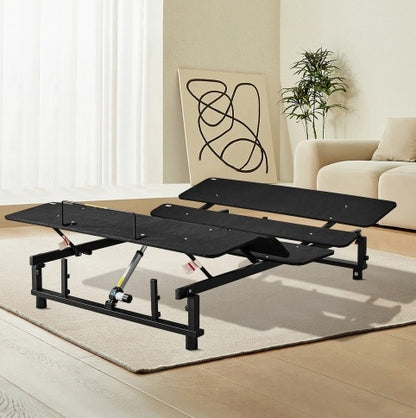 adjustable bed base shown with everyday use details