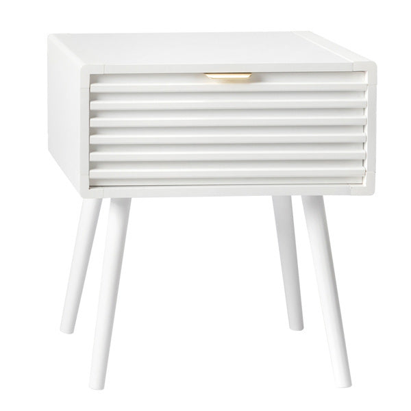 White Single-Drawer Nightstand | Viva Elite