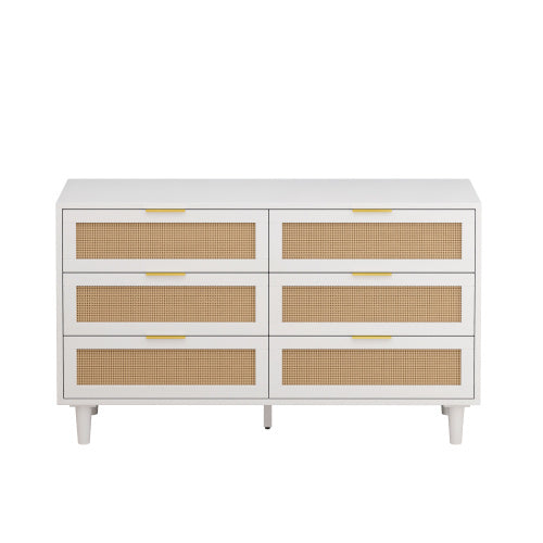 Viva Odette 6-Drawer Rattan Storage Cabinet