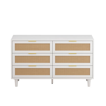Viva Odette 6-Drawer Rattan Storage Cabinet