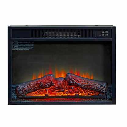23-Inch Electric Fireplace Heater – Modern Infrared Heating with Realistic Flames