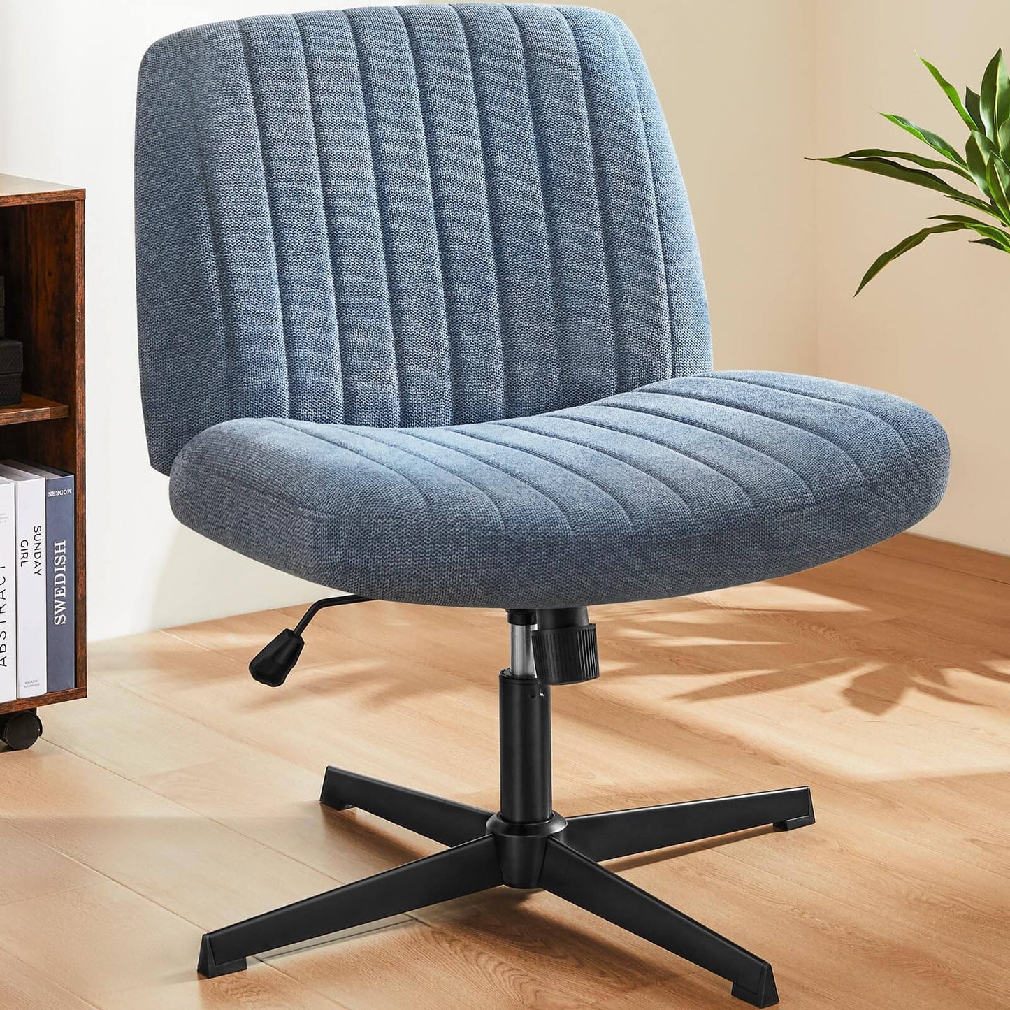Viva Oslo Armless Swivel Cross-Leg Chair