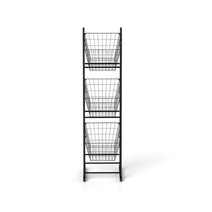Viva Forma 3-Tier Kitchen Basket Rack – Organized Living with Elevated Charm