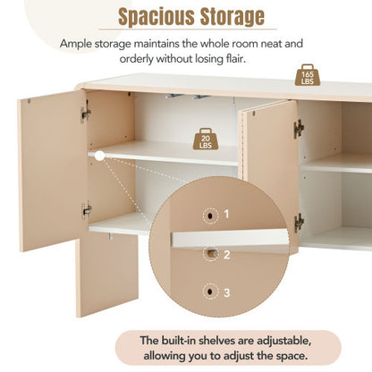 Viva Atelier Horizon 60" Minimalist Large Storage Sideboard