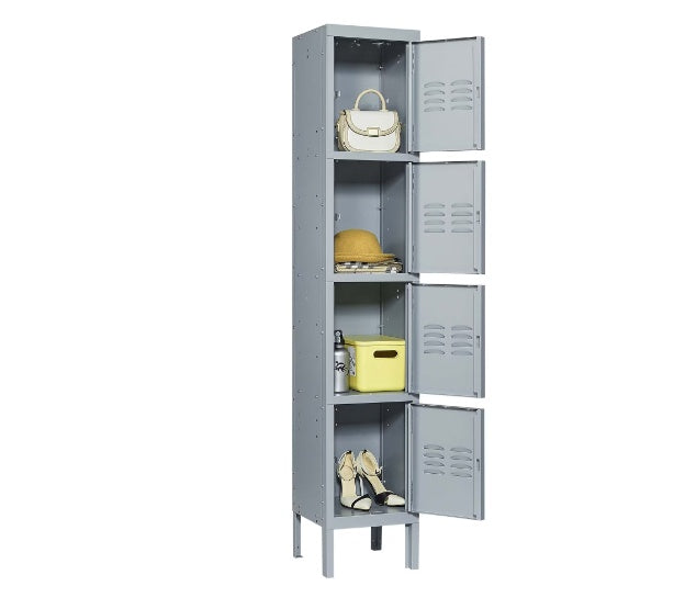 Viva Atelier Argent Industrial Metal Lockers with Locks
