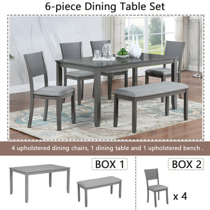 Gray 6-Piece Dining Set | Viva