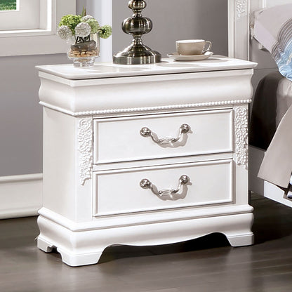 Viva Elite Classic White Nightstand – The Future of Pure Elegance