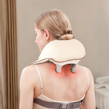Electric Neck Massager with Heat - Ultimate Pain Relief for Neck & Shoulders