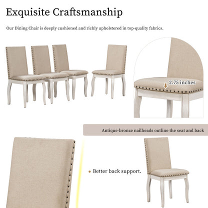 The Viva 5-Piece Farmhouse Dining Set – Where Rustic Charm Meets Urban Sophistication