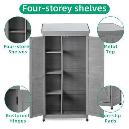 Gray Outdoor Storage Locker | Viva