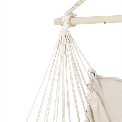 Beige Hanging Chair with Two Pillows | Viva