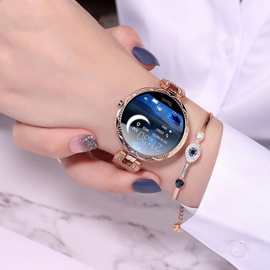 Smart Women's Sports Watch | Waterproof Heart Rate Monitor & Fitness Tracker for Women | Stylish Wearable Device