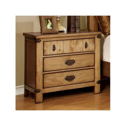 Viva Elite Cottage Weathered Elm Nightstand – The Future of Rustic Smart Living