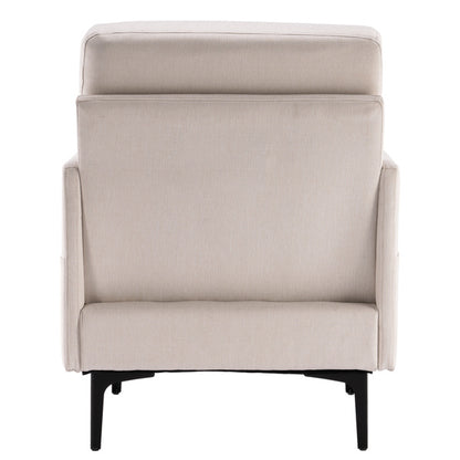 Off-White Upholstered Swivel Lounge Chair | Viva Astra