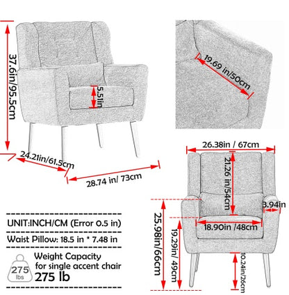 Teal Upholstered Armchair | Viva Cozy Luxe