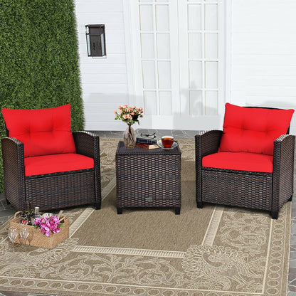 🌿 Viva Sorella 3-Piece Rattan Patio Set – Elevated Outdoor Living, Effortlessly