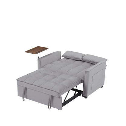 Viva Elite Velvet Loveseat Sleeper Sofa Bed with Side Table - The Future of Intimate Luxury