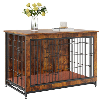 38.6-Inch Dog Crate Furniture with Removable Tray | Viva