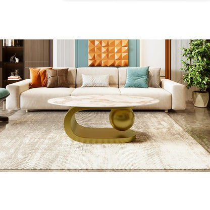 Viva Elite Sintered Stone Oval Coffee Table – The Future of Living Room Architecture