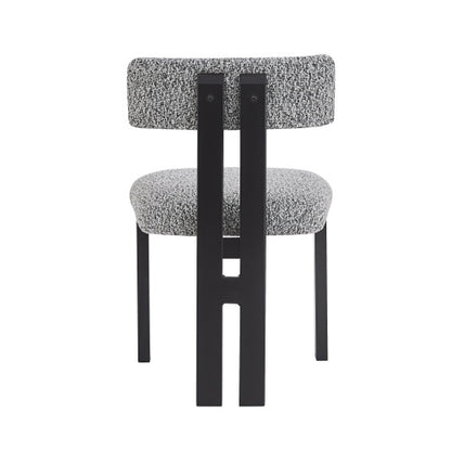 Upholstered Armless Dining Chairs With Metal Legs  Set Of 2