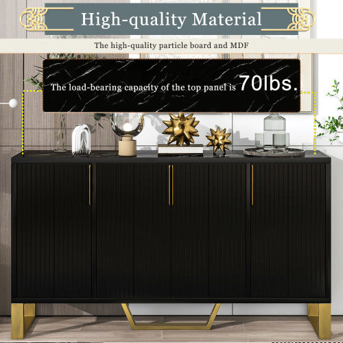 Viva Meridian Four-Door Modern Sideboard