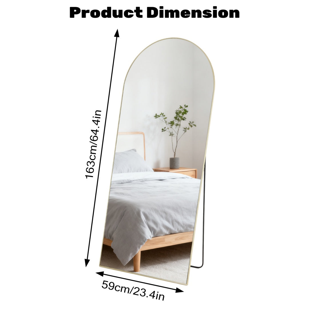 full length floor mirror black & gold 19 21 24 for bedrooms view 2
