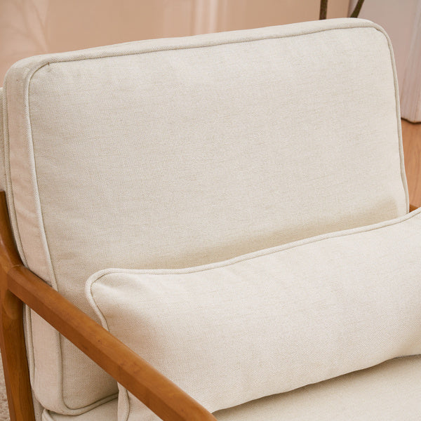 Viva Modern Living Collection: Oslo Oak Lounge Chair