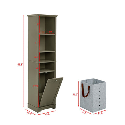 Viva Smart Living Collection: High Slim Storage Cabinet
