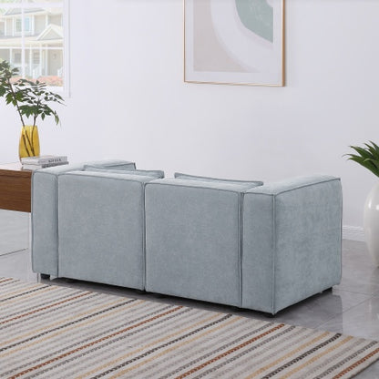 Modular Sofa – Beige or Grayish Blue Chenille | Viva Astrid