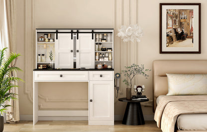 Viva Elite Bellevue 7-Piece Farmhouse Dressing Table Set - The Future of Smart Beauty Sanctuary