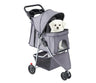 Pet Stroller For Dogs And Cats- Foldable, Lightweight, And Durable- Ideal For Small To Medium Pets - Includes Storage Basket