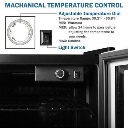 Luxury Beverage and Wine Cooler - 4.4 Cu. Ft. Premium Refrigerator