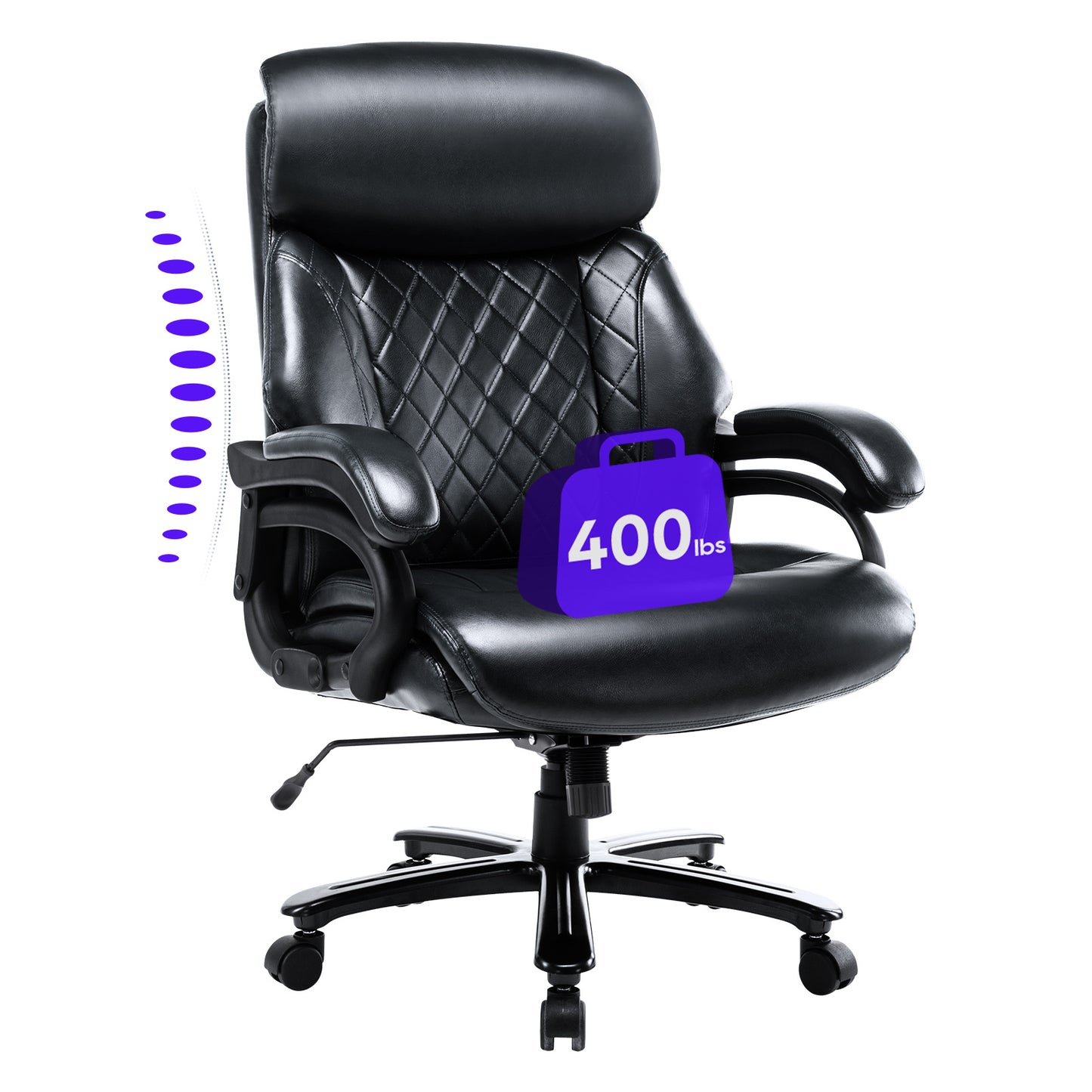 Tall Office Chair, 400 Pound Heavy-duty Administrative Desk And Chair