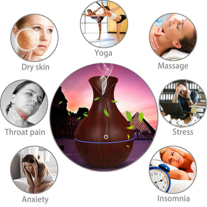LED Ultrasonic Aroma Humidifier & Essential Oil Diffuser – Elevate Your Home with Relaxing Aromatherapy